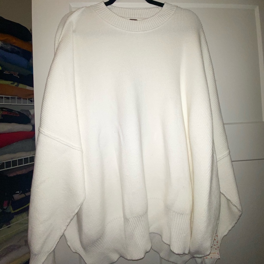 Free People White Thick Sweater BNWT